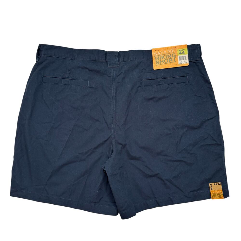 SAVANE *NEW* Hiking Shorts in Navy Blue Size 44 Mens Cotton Blend Cargo Pockets - Picture 2 of 8